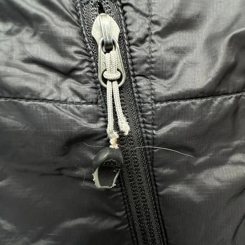 LL Bean 288306 Primaloft Packaway Nylon Vest XXL Tall Insulated Full Zip Black